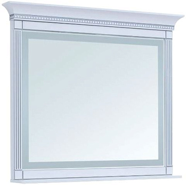 Зеркало Aquanet Селена (120 см, белый/серебро, подсветка)