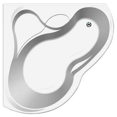 Акриловая ванна Aquanet Bellona (165*165 см, угловая, четверть круга, с каркасом)