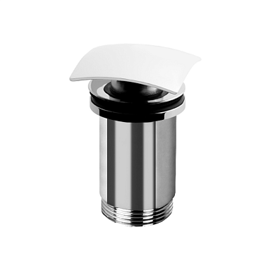 Донный клапан Cezares CZR-B-SCQ (для раковины, с переливом, Click-Clack, белый матовый)