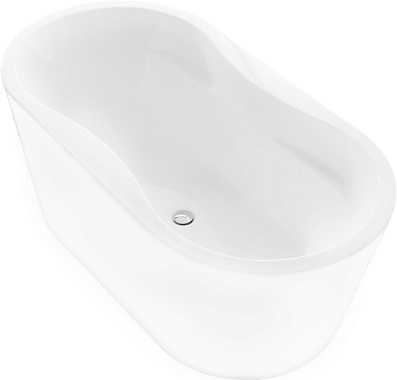 Акриловая ванна BelBagno BB407 (160*80 см, овальная, отдельностоящая)