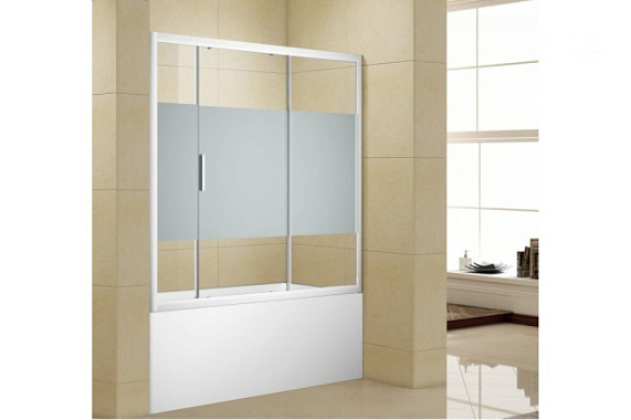 Шторка на ванну Aquanet Practic (150 см, прямоугольная, прозрачное стекло)