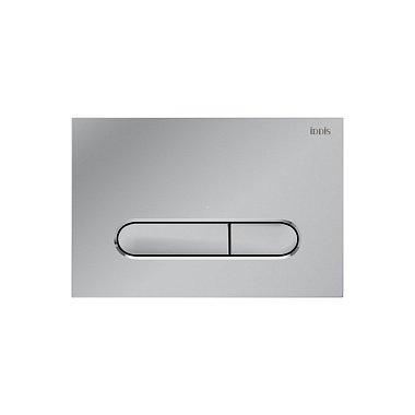 Кнопка смыва Iddis Unifix (2 режима, пластик, хром, овальные)